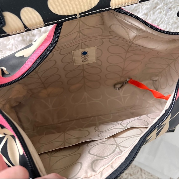 Orla Kiely Bags Orla Kiely Coated Cotton Large Hobo Scoop Noir